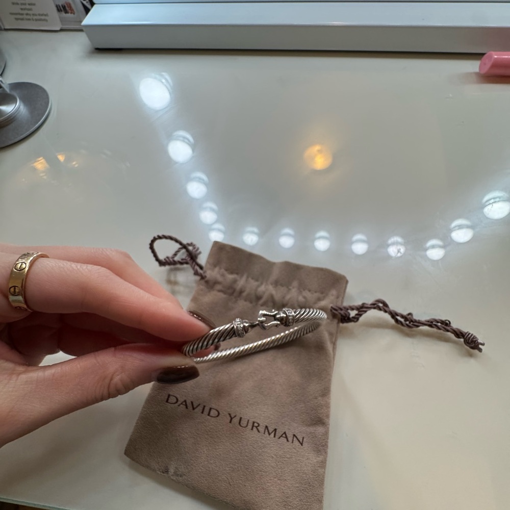 David Yurman Twisted Silver Bracelet